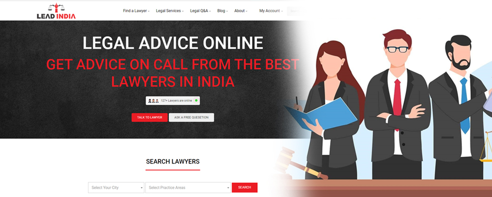 How can lawyers enroll themselves on Lead India's platform?