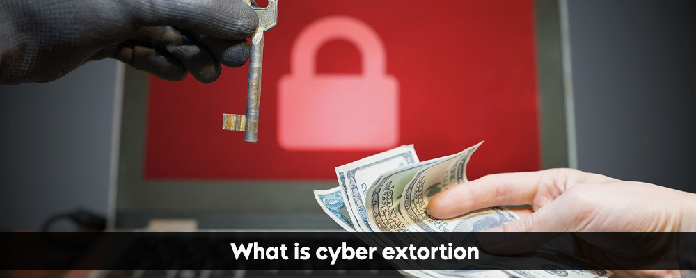 What is cyber extortion