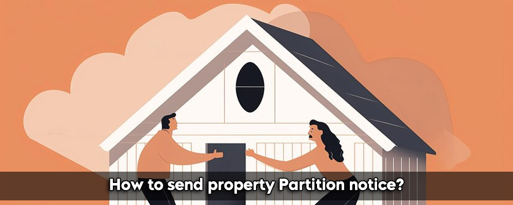 How to send property Partition notice?
