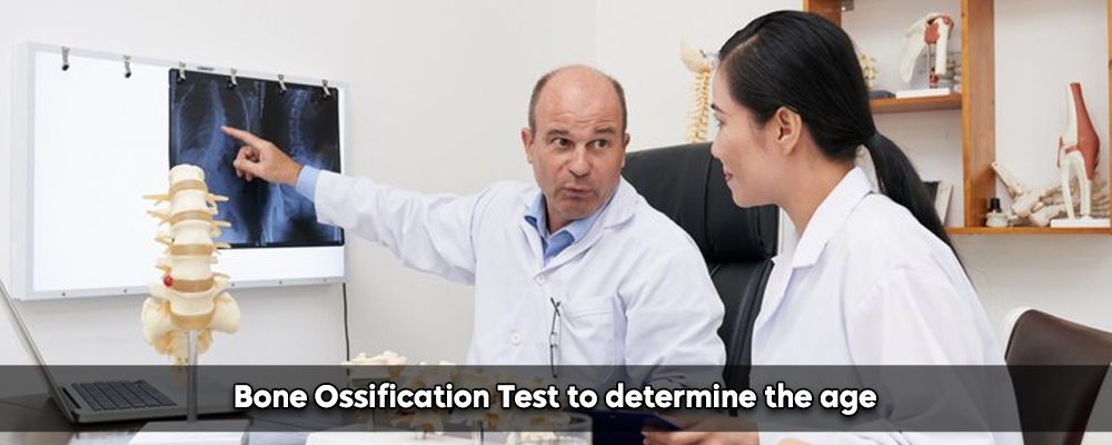 Bone Ossification Test to determine the age