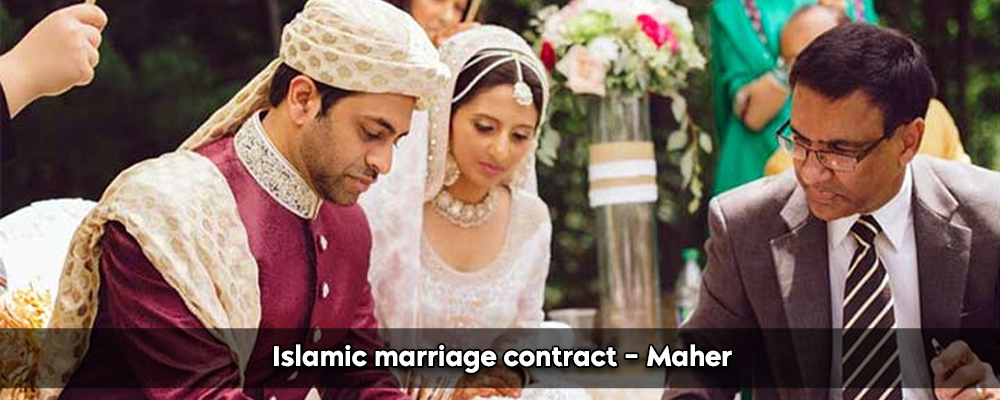 Islamic Marriage Contract- Maher