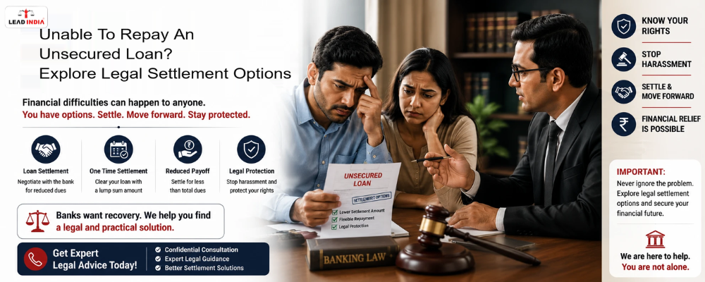 Unable To Repay An Unsecured Loan Explore Legal Settlement Options