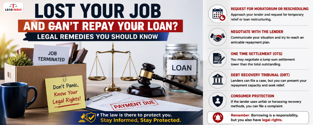 Lost Your Job And Can’t Repay Your Loan Legal Remedies You Should Know