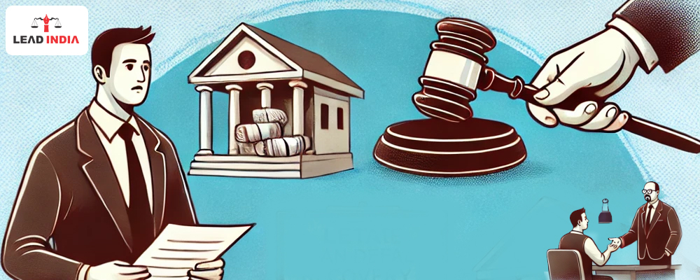 What is the legal procedure for recovery of loan default