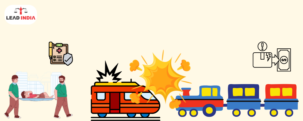 How do passengers get compensation in case of a train accident?