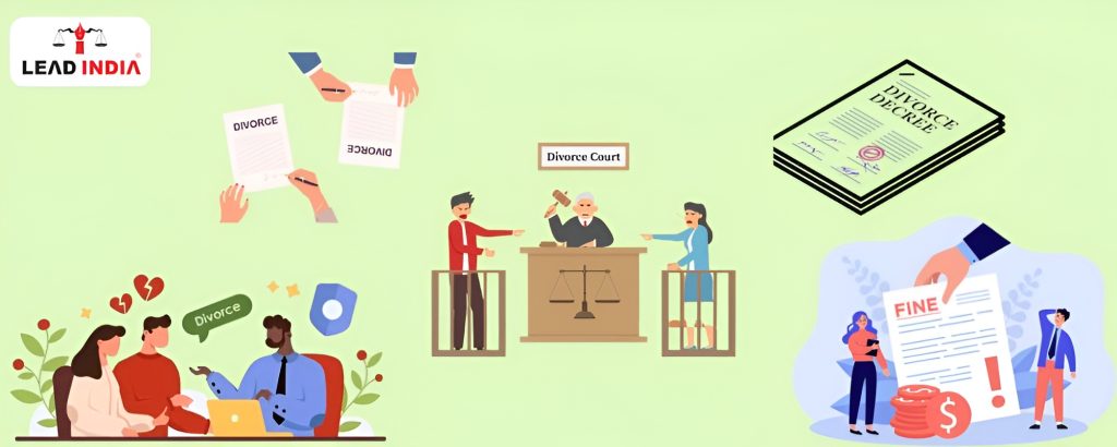 What are the penalties for violating the terms of a divorce decree