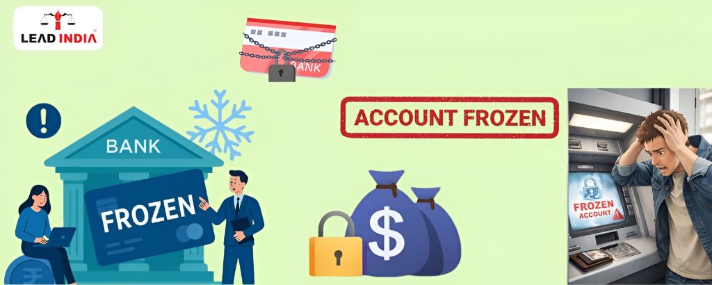 Bank account frozen