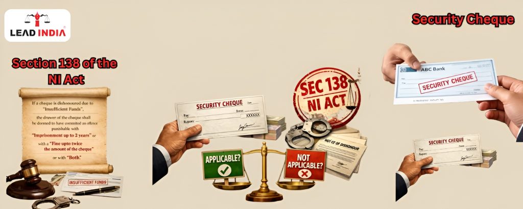 Cheque given as security – will Section 138 of the NI Act apply?