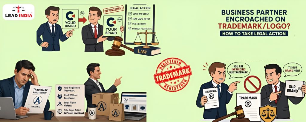 Business partner encroached on trademarklogo How to take legal action