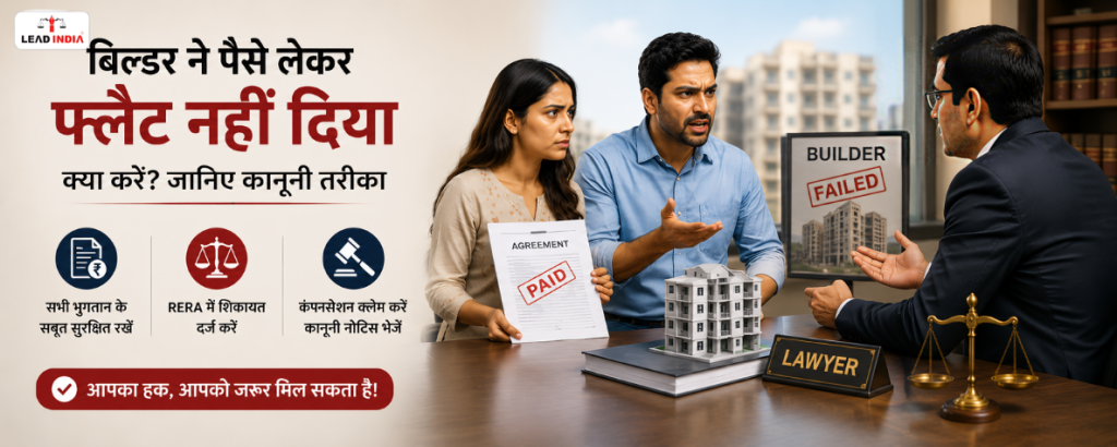 Builder Took Money but Didn't Hand Over the Flat – Learn the Legal Way to Claim Compensation