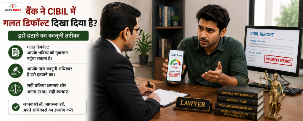 Has your bank shown a false default in CIBIL Legal ways to remove it