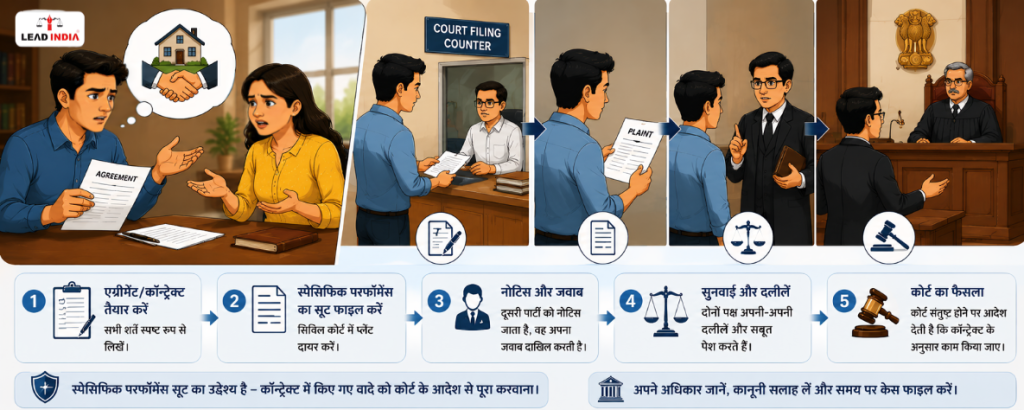 What is a suit for specific performance Learn the legal process for filing the case in court.