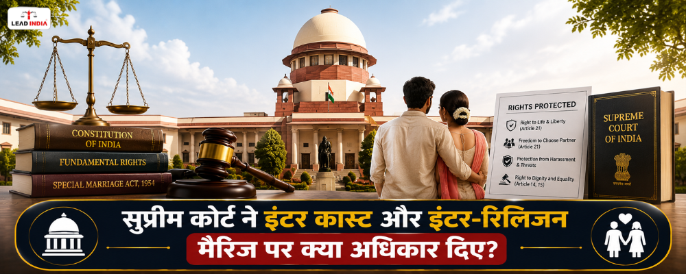 What rights did the Supreme Court grant regarding inter-caste and inter-religion marriages