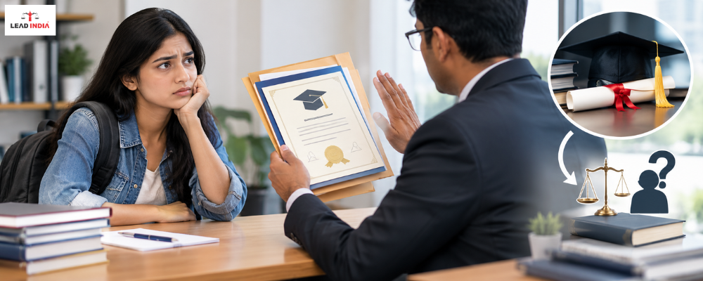 Not receiving your college degree or original documents What should you do